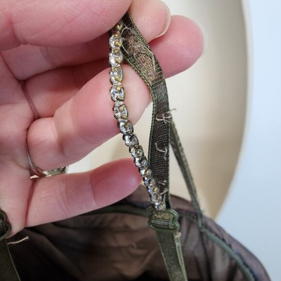 Vintage Ruched Crinkled Bodycon Cocktail Mini Dress Size M Dark Brown Ariella - Picture 10 of 15